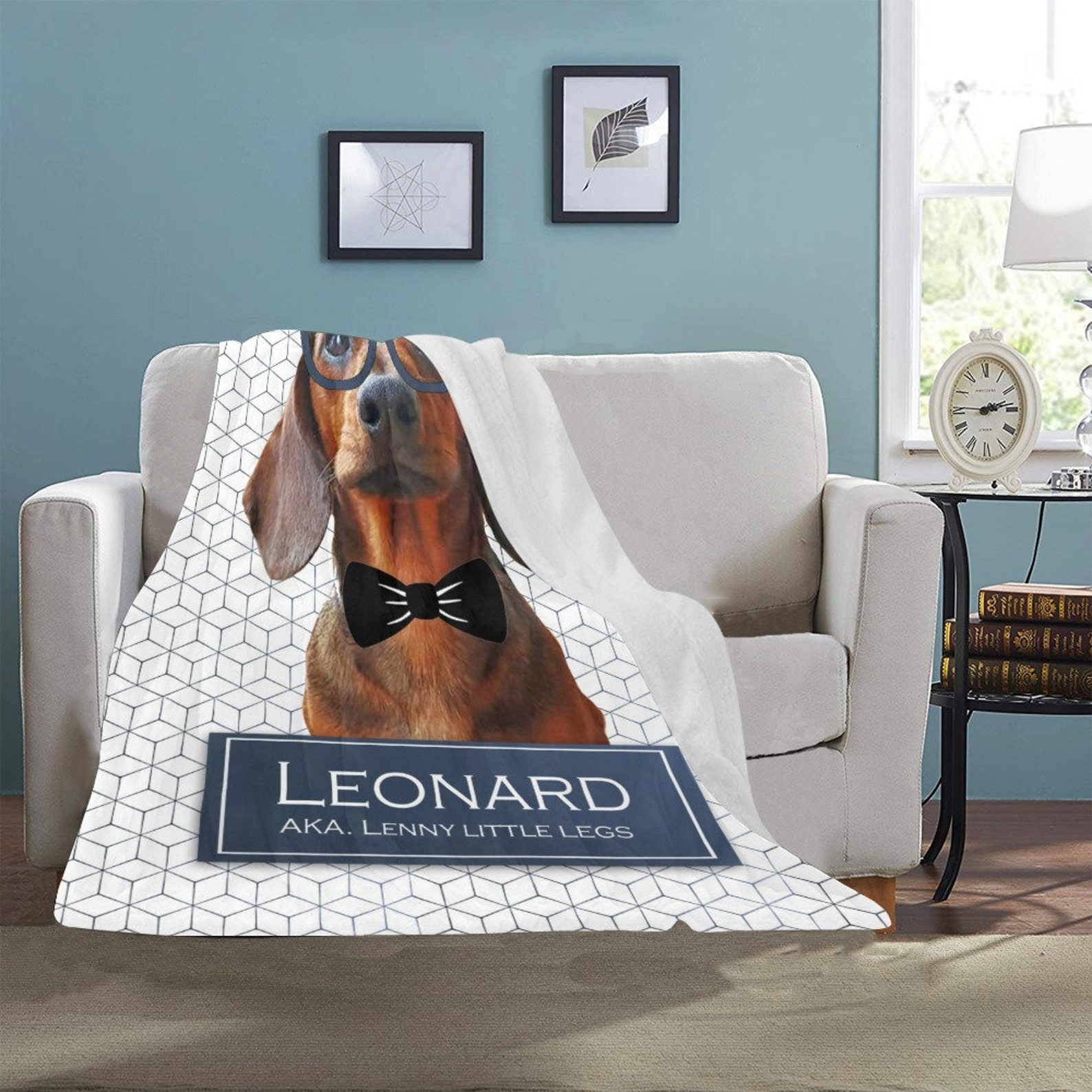 Custom Pet Photo Blanket Personalized Dog Blanket Custom Etsy