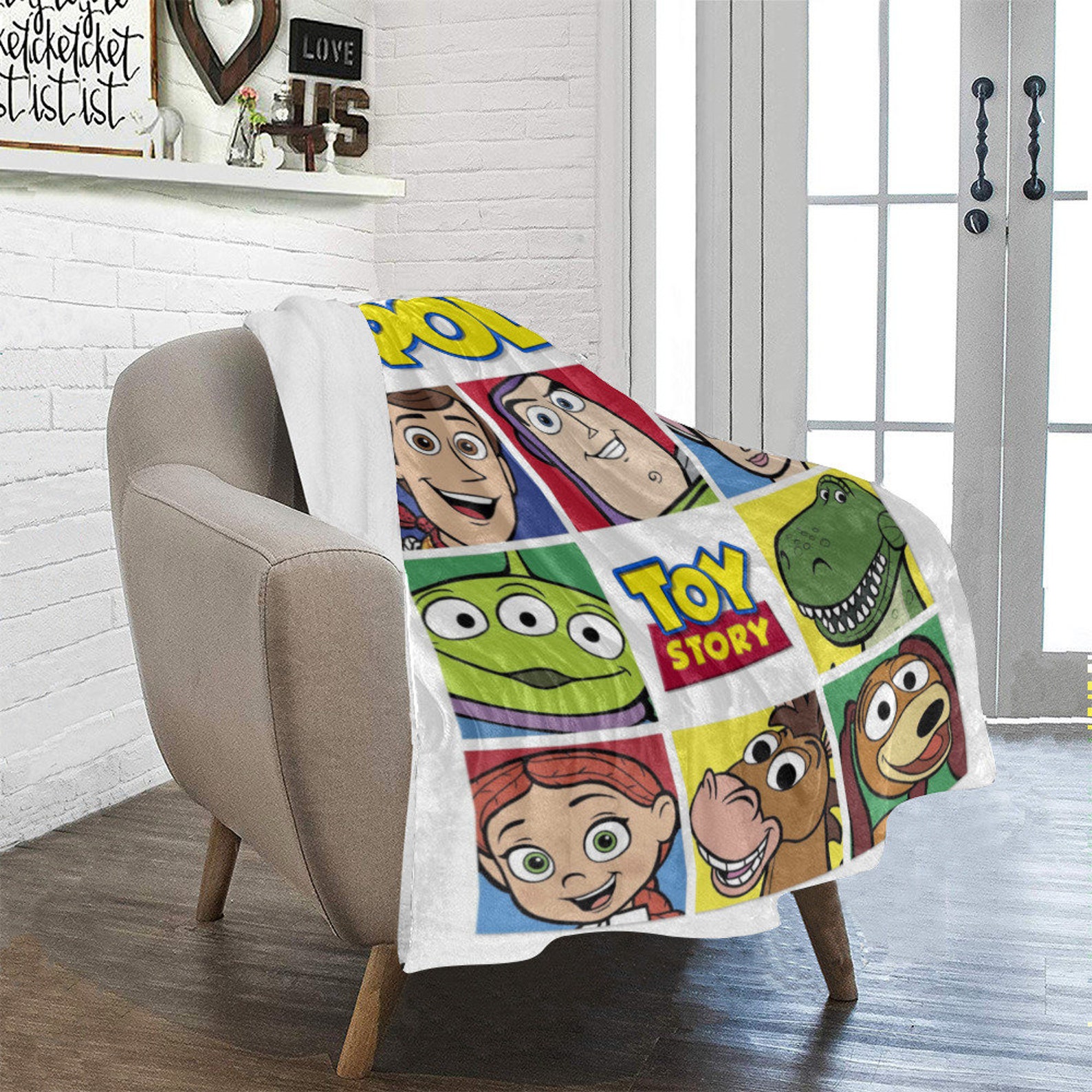 Toy Story Blanket Personalized Toy Story Fleece with name Etsy