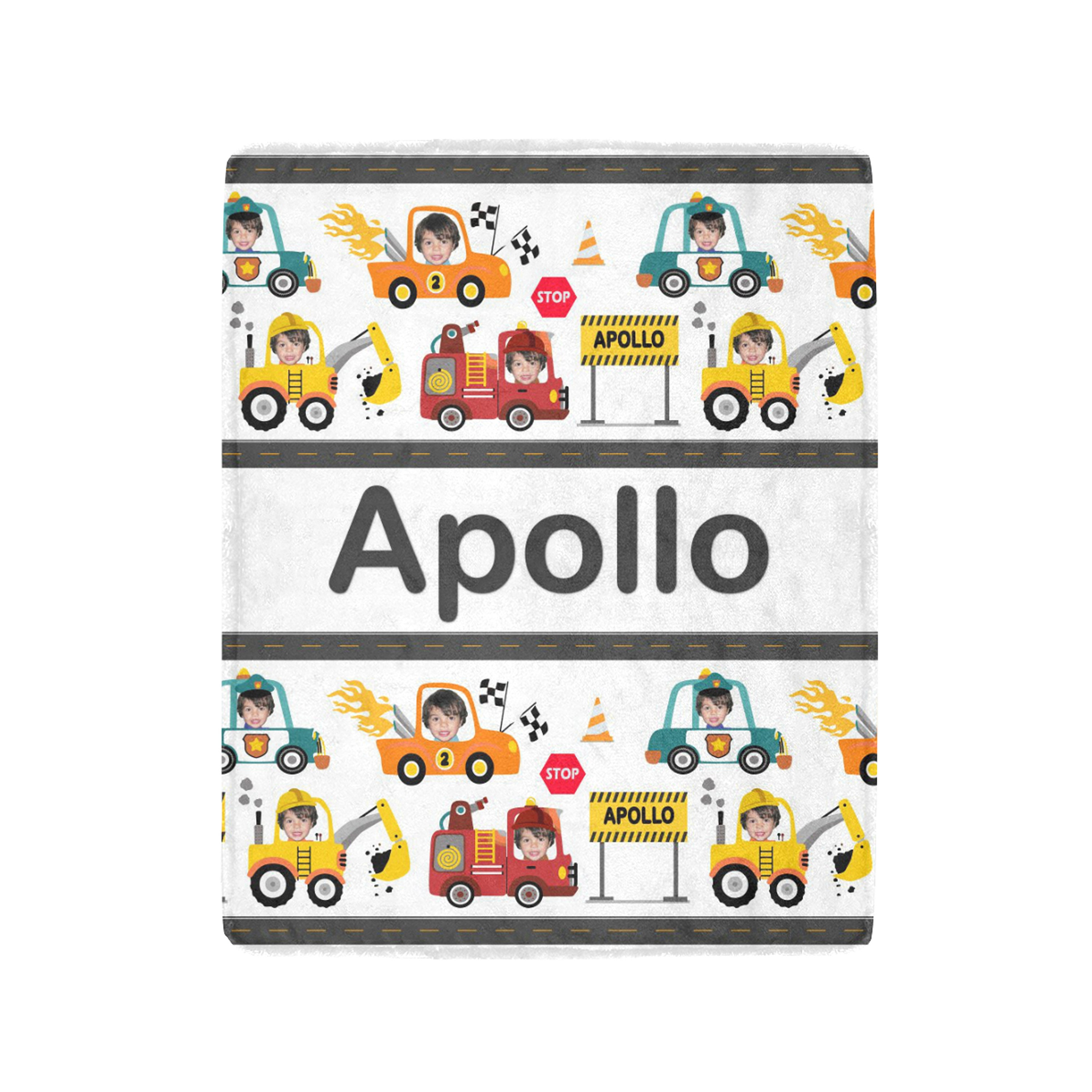 Cars Blanket Personalized Blanket with photo and name Etsy