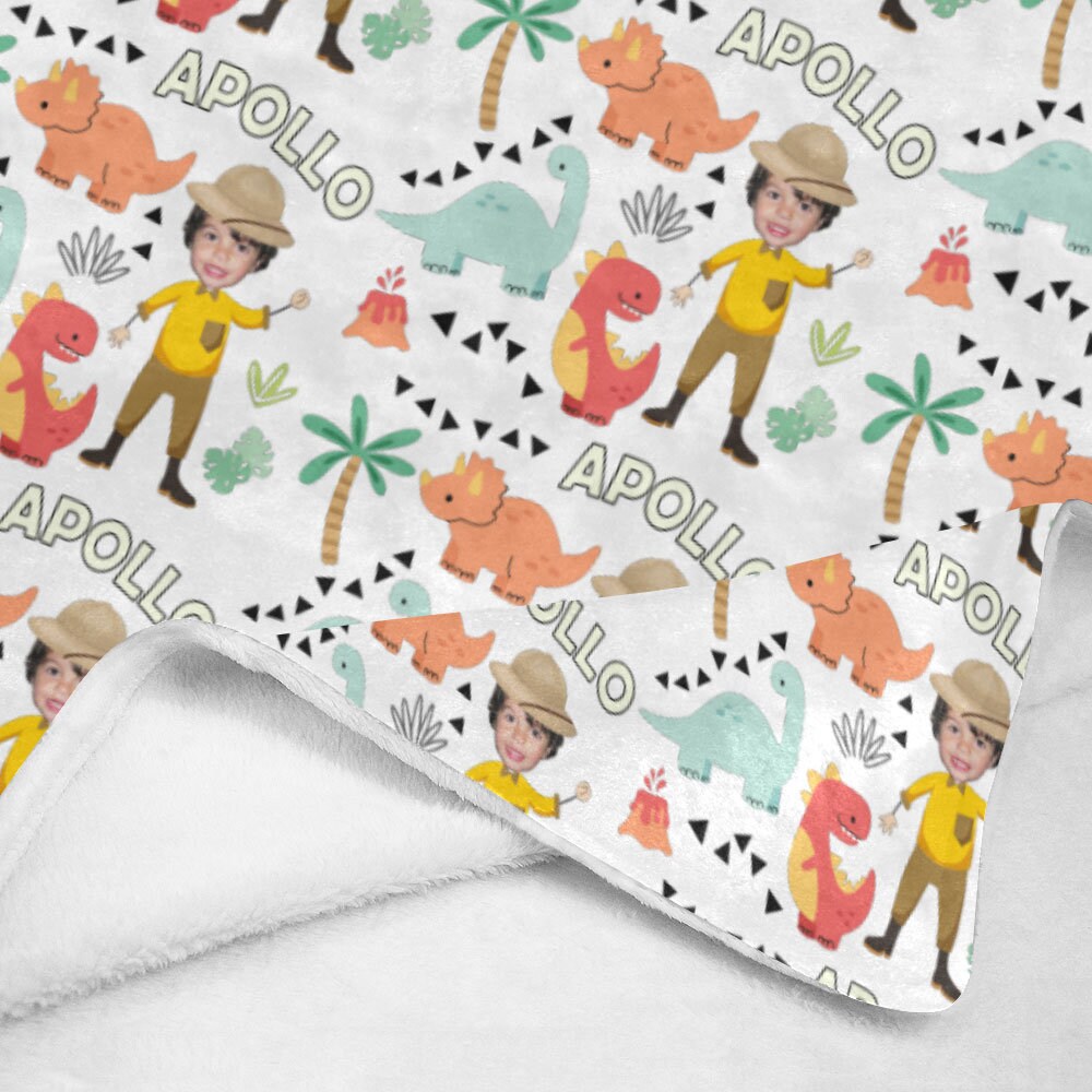 Dinosaur Blanket Personalized Baby Blanket Dinosaur Kids Etsy