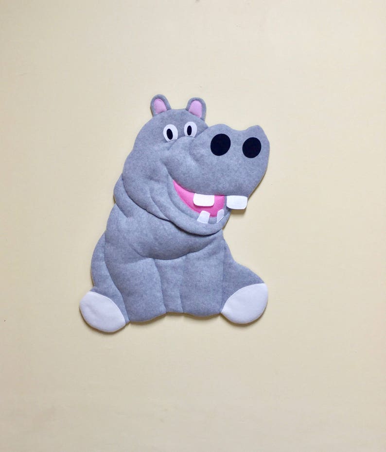Hippo decal stuffed animal wall decals hippo wall art new Etsy