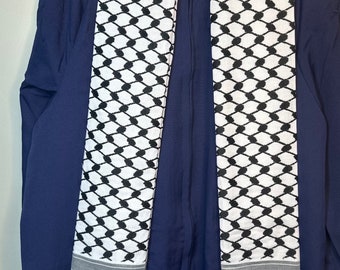 KEFFIYEH Graduation Stole - Cotton- Custom Order - Handmade Gifts - college stole - Palestinian Stole - Jordanian stole