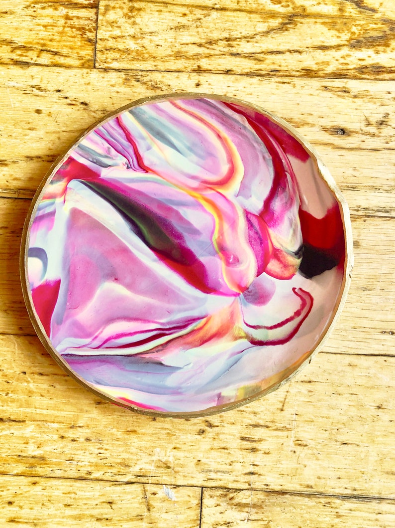 CUSTOM SMALL Handmade Marble Effect Polymer Clay Ring Dish Etsy