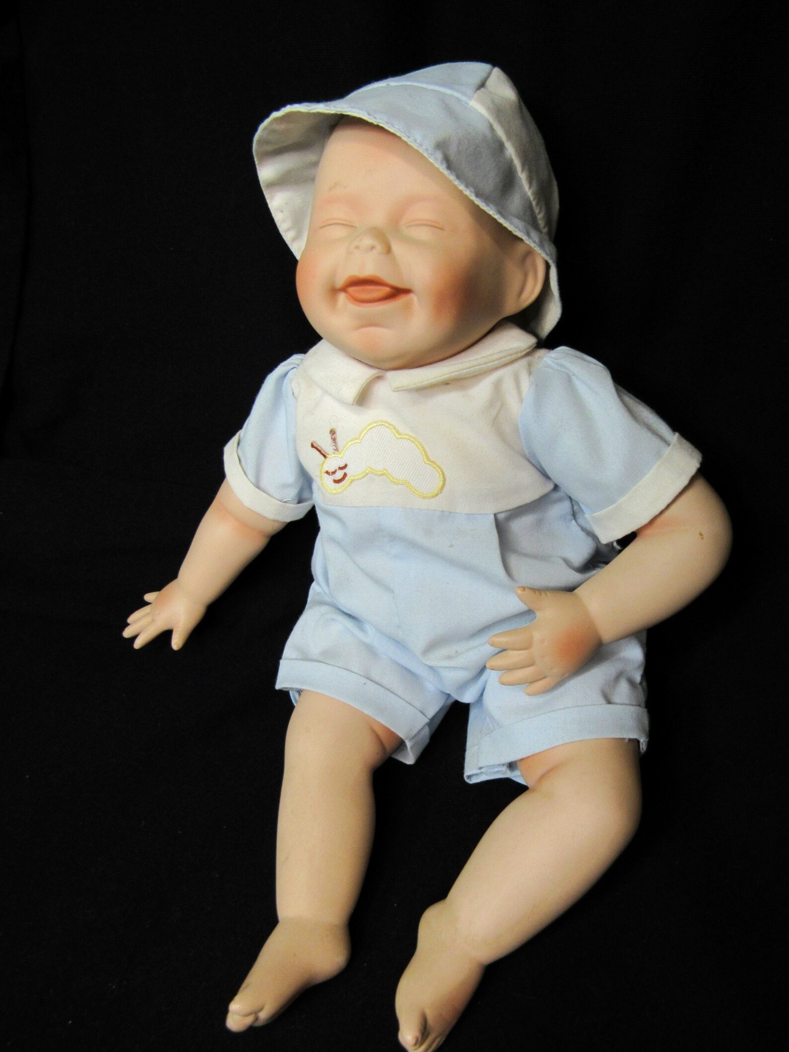 1992 Porcelain Doll Baby Boy Tickles Kathy Barry Etsy