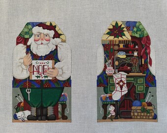 Melissa Shirley 2- Sided Stitching Santa
