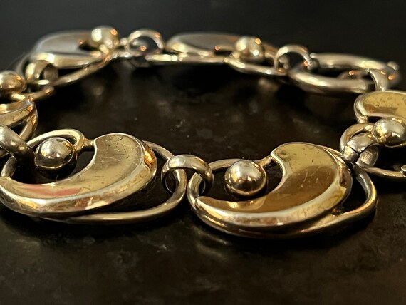 Vintage, miid century sterling link bracelet from… - image 4