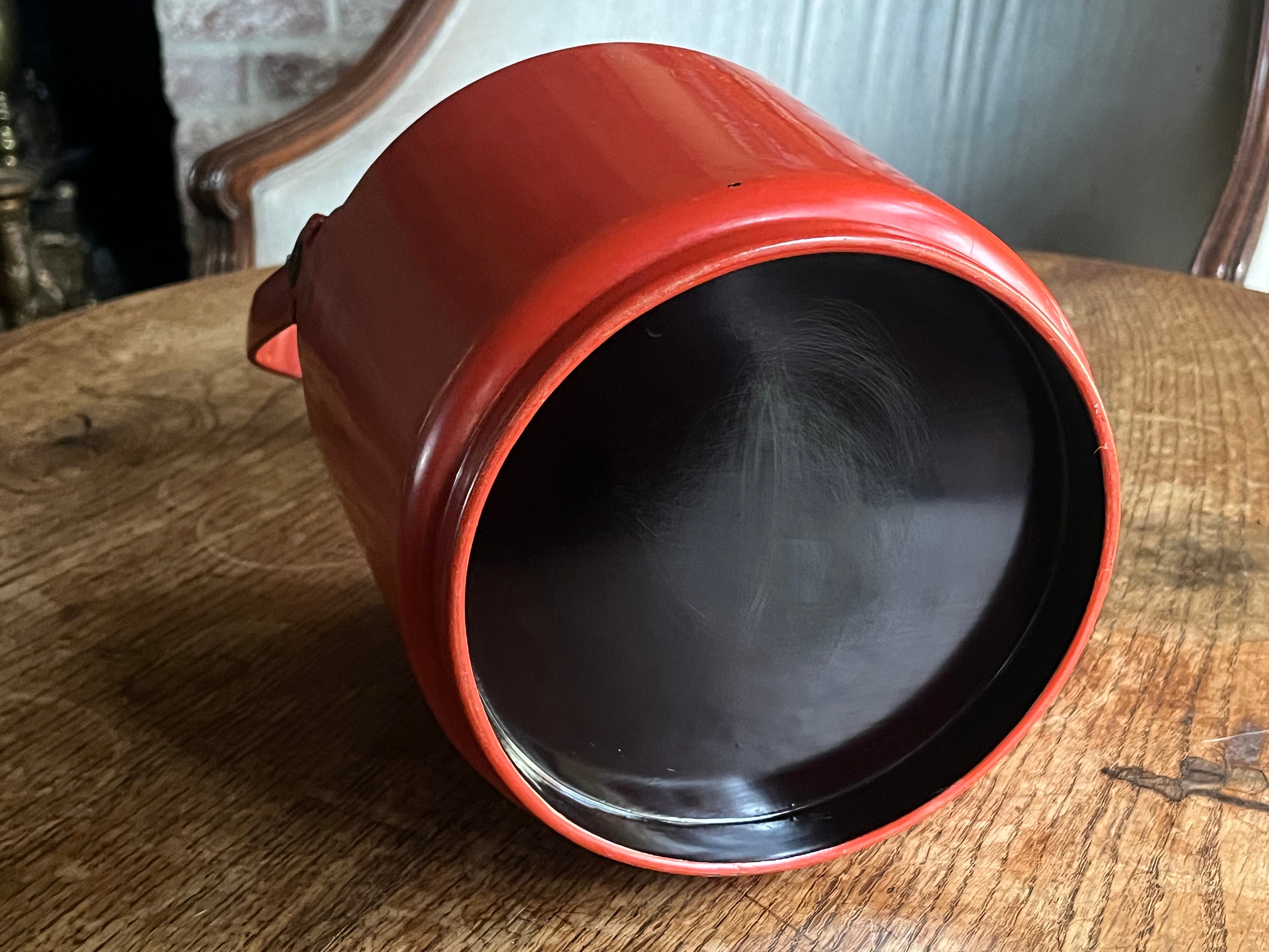 ヴィンテージの大きな赤い漆塗りの銚子酒水差し - Etsy 日本