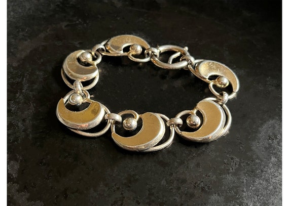 Vintage, miid century sterling link bracelet from… - image 5