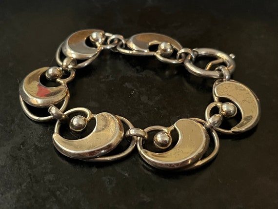 Vintage, miid century sterling link bracelet from… - image 7