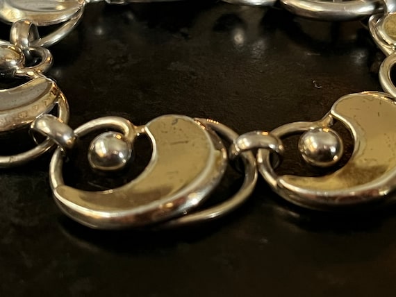 Vintage, miid century sterling link bracelet from… - image 9