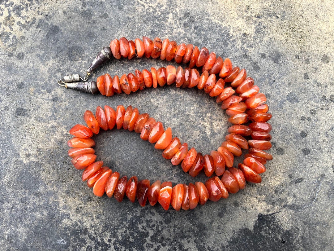 Cuentas De Cornalina Roja Natural Facetadas En Forma De Pepita