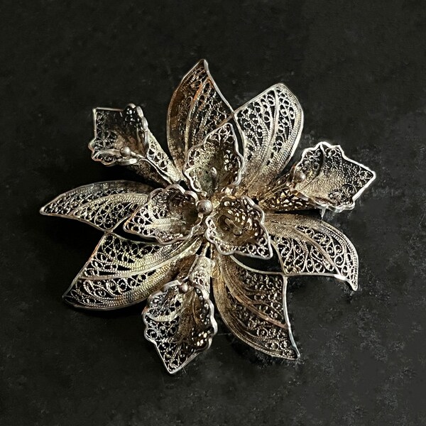 Filigree Brooch - Etsy