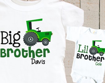 Big Brother Little brother Shirts - Big Brother Little Brother tshirts - Personalized Big Brother Little Brother Shirts - Shirts For Brother