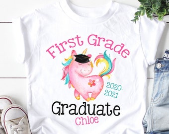 1st Grade Graduation Shirt, Gift For Graduate, First Grade Graduation Shirts, Unicorn Shirt
