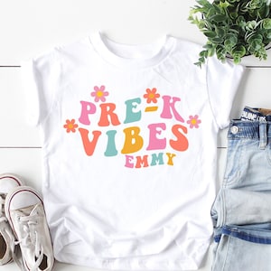 Pre-K Shirt , First Day Of PreK Shirt for Girl , Personalized Prek Shirt , Retro Pre-K shirt, Custom Pre-K shirt For Girls
