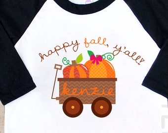 Fall Shirts - Personalized Fall Shirts - Fall Shirts For Girls - Personalized Pumpkin Shirt - Pumpkin Shirt - Girl Pumpkin Shirt