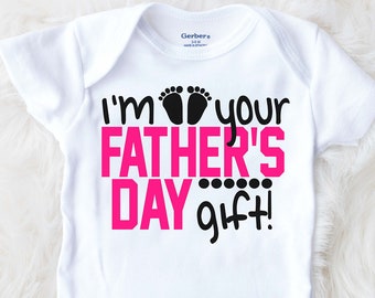 Fathers Day Gift from baby, funny dad shirts, 1st Father&#39;s Day outfit