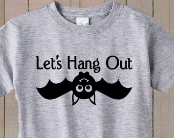 Halloween Shirt , Funny Halloween Shirt , Halloween Shirt For Kids , Bat Shirt , Shirt with Bats , Halloween Kids t shirt