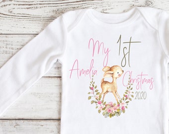 My First Christmas Shirt ,  My First Christmas Shirt Baby Girl  , My First Christmas Shirt For Baby Girl  , Personalized 1st Christmas Gift