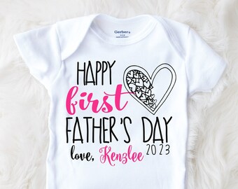 First Fathers Day gift, from baby, Girl Onesie®, New Dad gifts