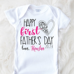 First Fathers Day gift, from baby, Girl Onesie®, New Dad gifts