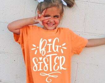 Big Sister Shirt, Comfort Colors® T-Shirt, Big Sister Gift, Trendy tshirts for Girls