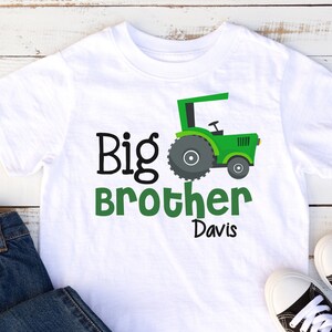 Big Brother Shirt • big brother announcement • big brother gift • big brother tractor shirt
