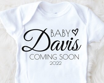 baby announcement, baby announcement shirt, pregnancy announcement to husband, pregnancy announcement to grandparents, personalized gift