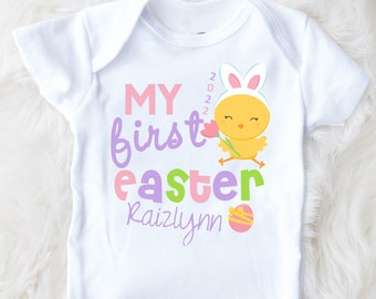 First Easter Bodysuit , My First Easter Bodysuit Baby Girl , Personalized First Easter Bodysuit , First Easter Shirt For Baby Girl