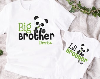 big brother little brother shirts, personalized big brother shirts, baby shower gift