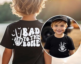 Halloween shirt Boys - Trendy Halloween shirt For Boys,  Comfort Colors tshirt, Bad To The Bone Tshirt