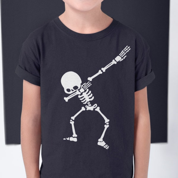 Halloween Shirt Boys - Halloween Boy Shirt - Halloween Shirts For Boys - Skeleton Shirt - Dabbing Skeleton Shirt - Dabbing Skeleton Shirts