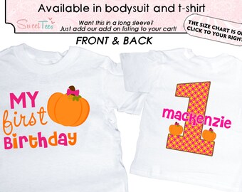 First Birthday shirt , Personalized First Birthday Shirt , Pumpkin First Birthday shirt , personalized 1st Birthday shirt , Pumpkin Shirt