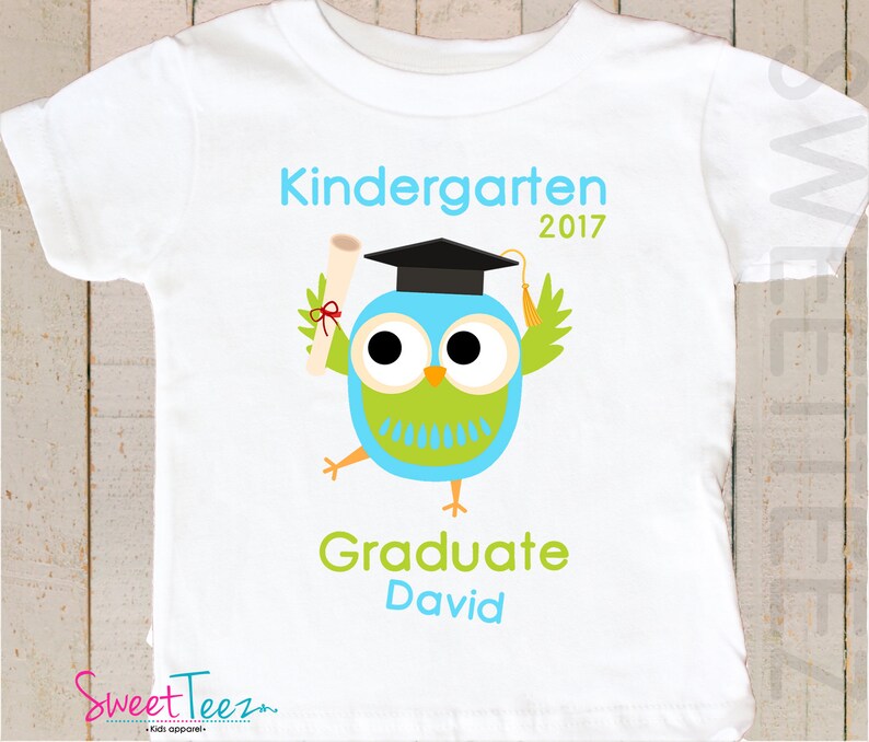Kindergarten Graduation Shirt Personalized Kindergarten Etsy