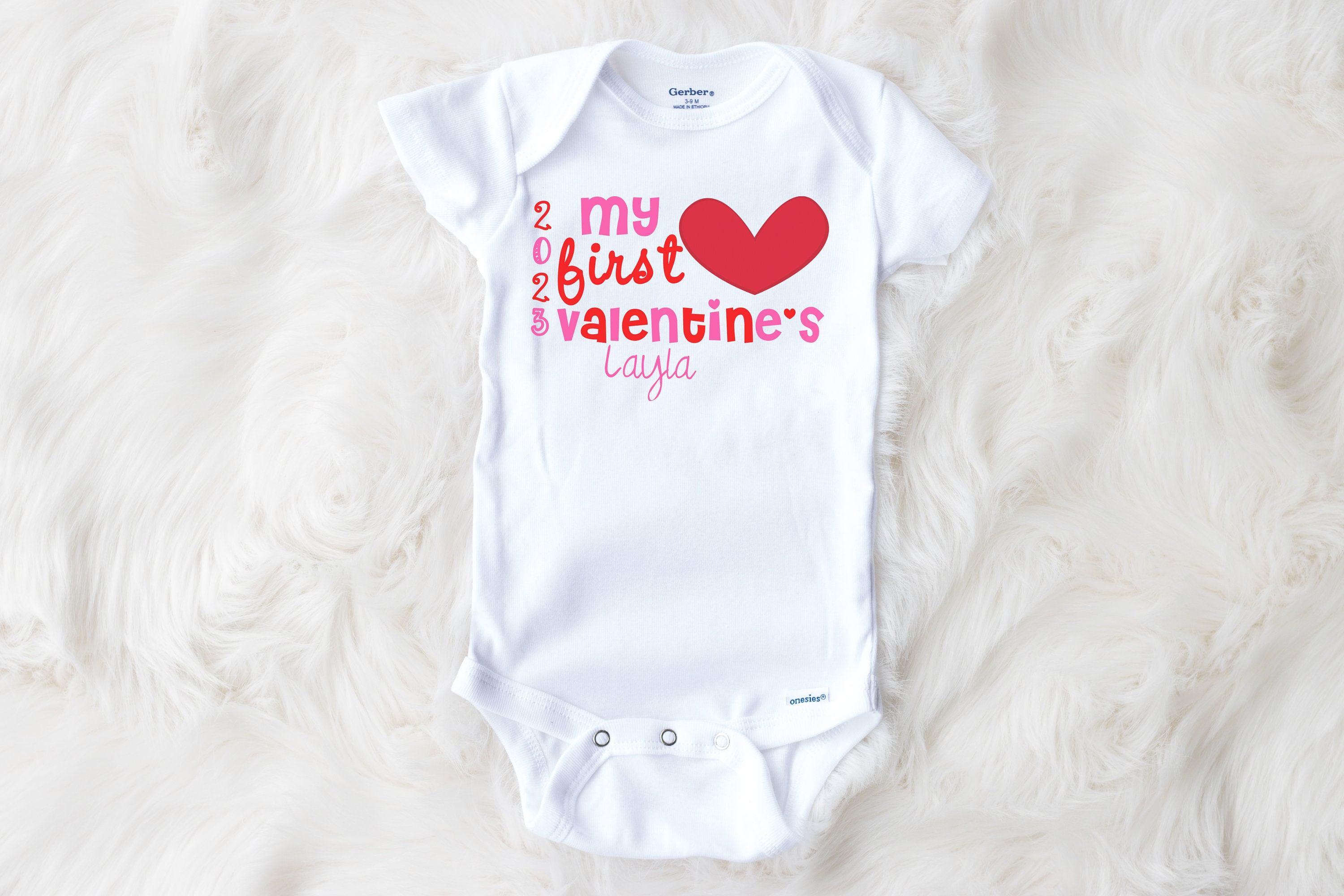 First Valentine s Day Onesie Onesie for Valentine s Day 1st Valentine s Onesie Gift for New Baby Boy