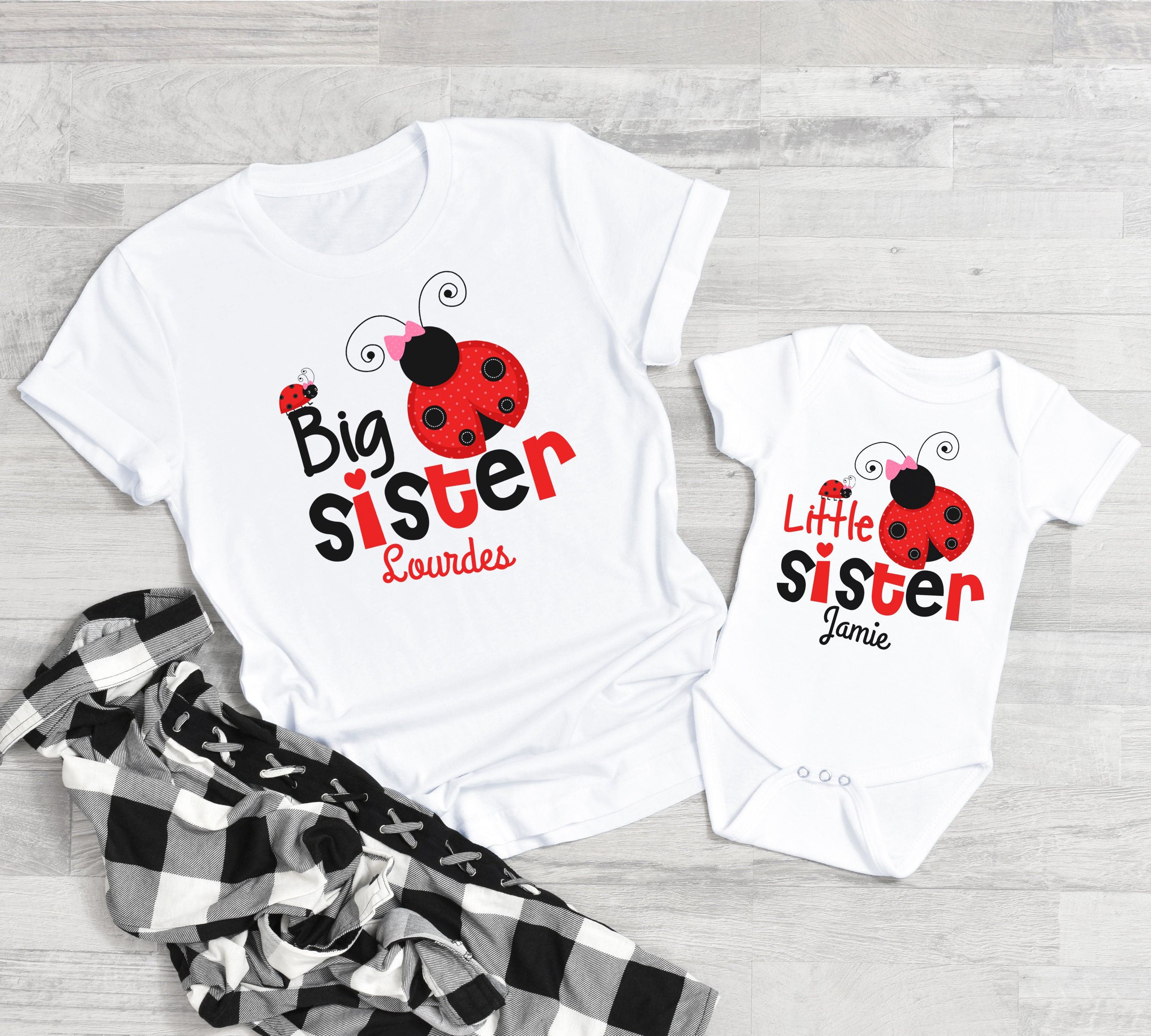 Newborn Clothes Big Brother And Little Sister Shirts Shirt Big