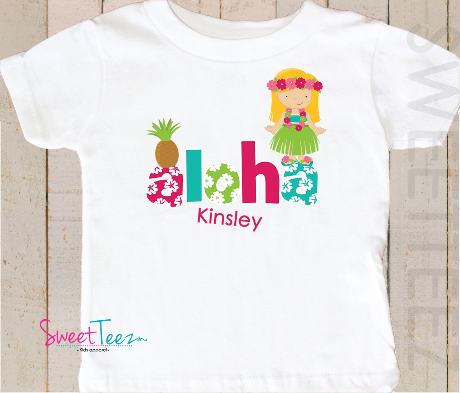 Luau Shirt Personalized Luau Shirt for Girls Personalized - Etsy