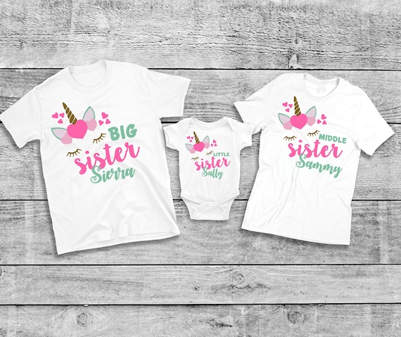 I'm Going To Be A Middle Sister 2019 Unicorn Girl T-Shirt I'm Going To Be A Middle Sister 2019 Unicorn Girl T-Shirt