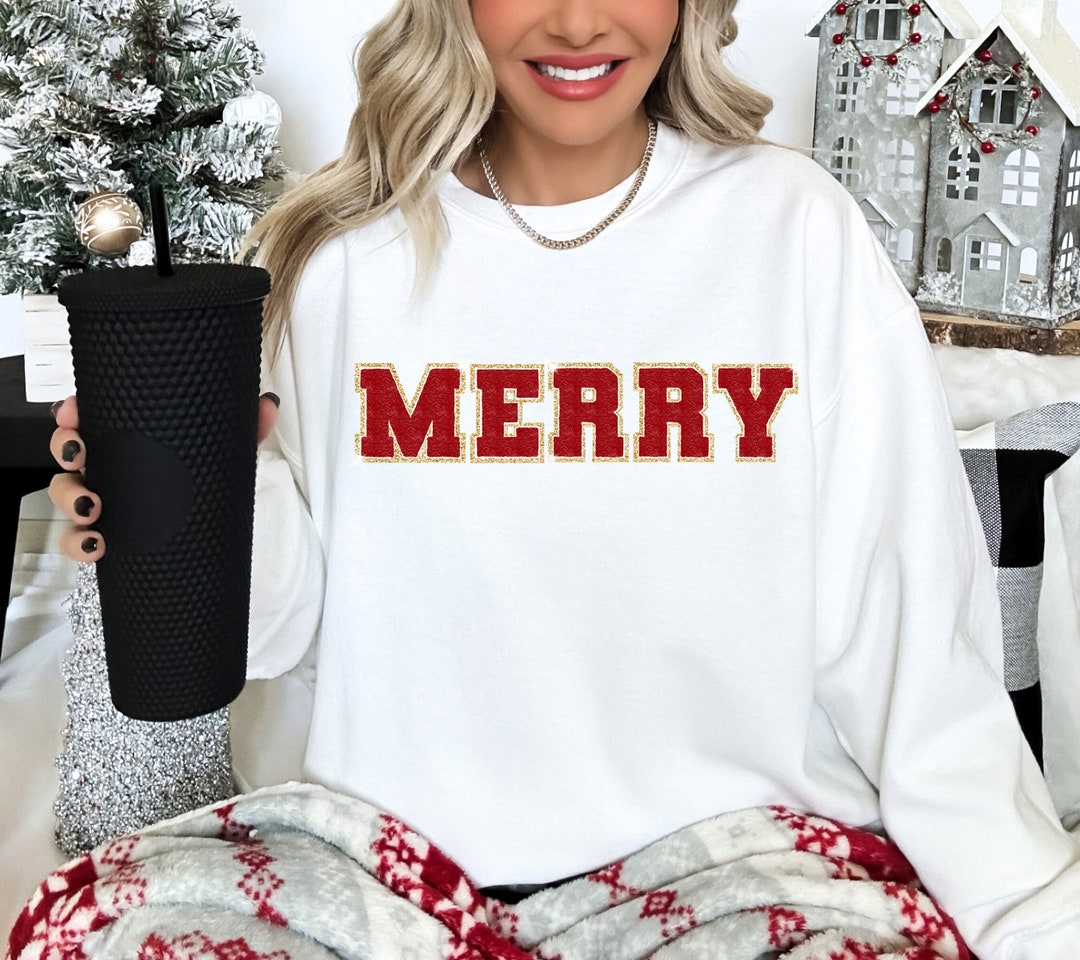 Green Christmas Grouch Chenille Sweatshirt Top