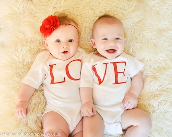 Valentine's Day Shirts , Valentines Day Shirts For Baby , Valentines Day Gift For Baby Twins , Twins Valentines Day Shirts , Love shirts