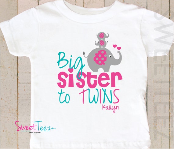 big sister to twins shirt