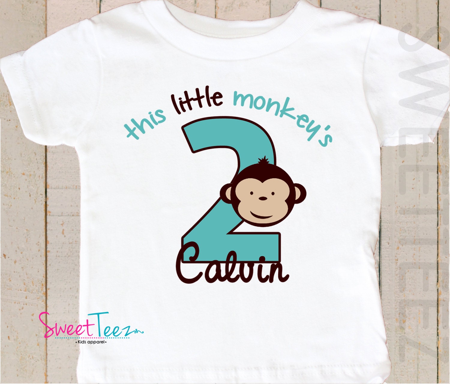 2nd Birthday Shirt 2nd Birthday Shirts Monkey 2nd Birthday -  Hong Kong