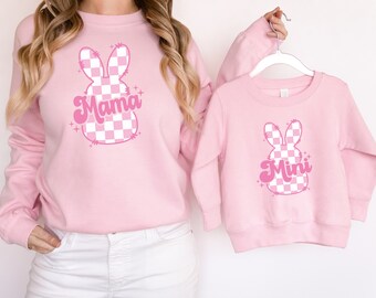 Mama & mini Sweatshirt, Easter Sweatshirts, Mommy And Me Shirts, Pink toddler pullover, Matching Shirts, toddler girl shirts