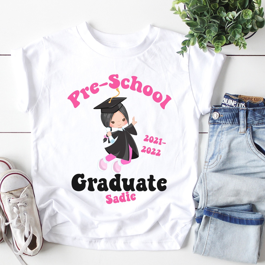 Preschool Graduation Shirt, Pre K Graduation Shirt, Personalized Shirt ...