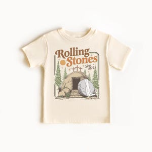 Toddler Easter Shirt Boy • He Is Risen Kids Shirt • Christian Easter Outfit • Empty Tomb Religious Tee • Boys Easter Sunday Shirt image 2
