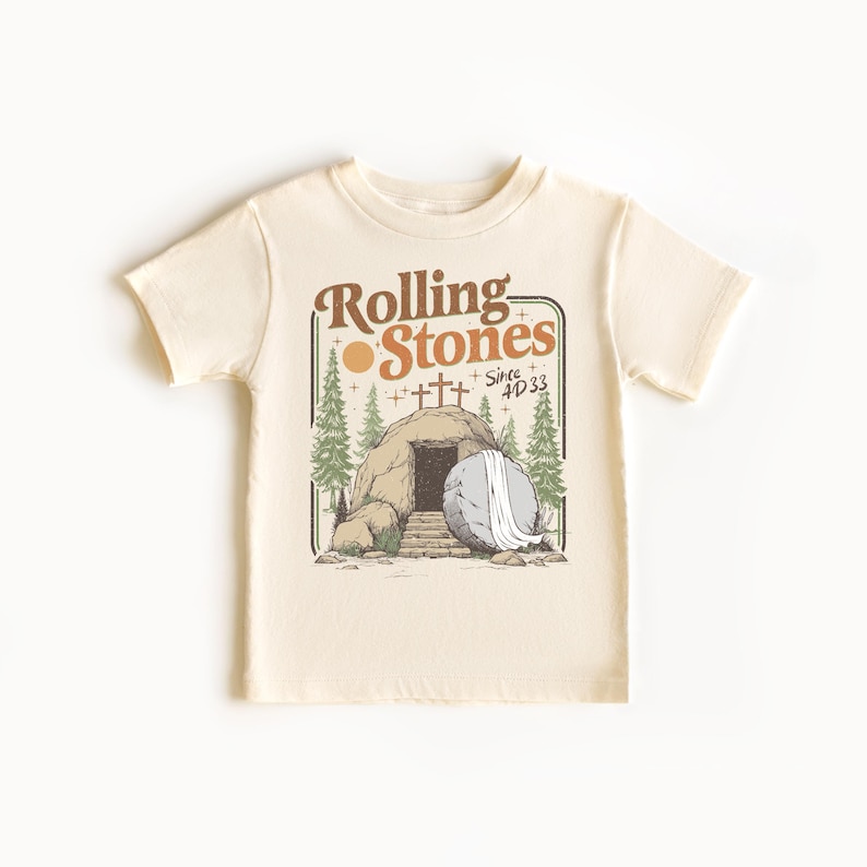 Toddler Easter Shirt Boy • He Is Risen Kids Shirt • Christian Easter Outfit • Empty Tomb Religious Tee • Boys Easter Sunday Shirt image 2