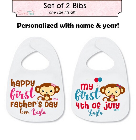 baby's first bibs set