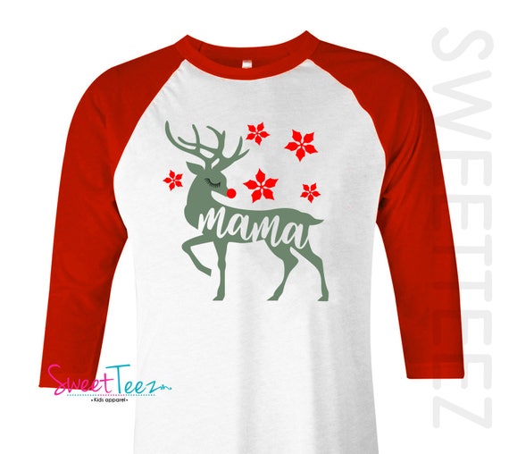 Mama Shirt Deer Shirt Christmas Shirt 