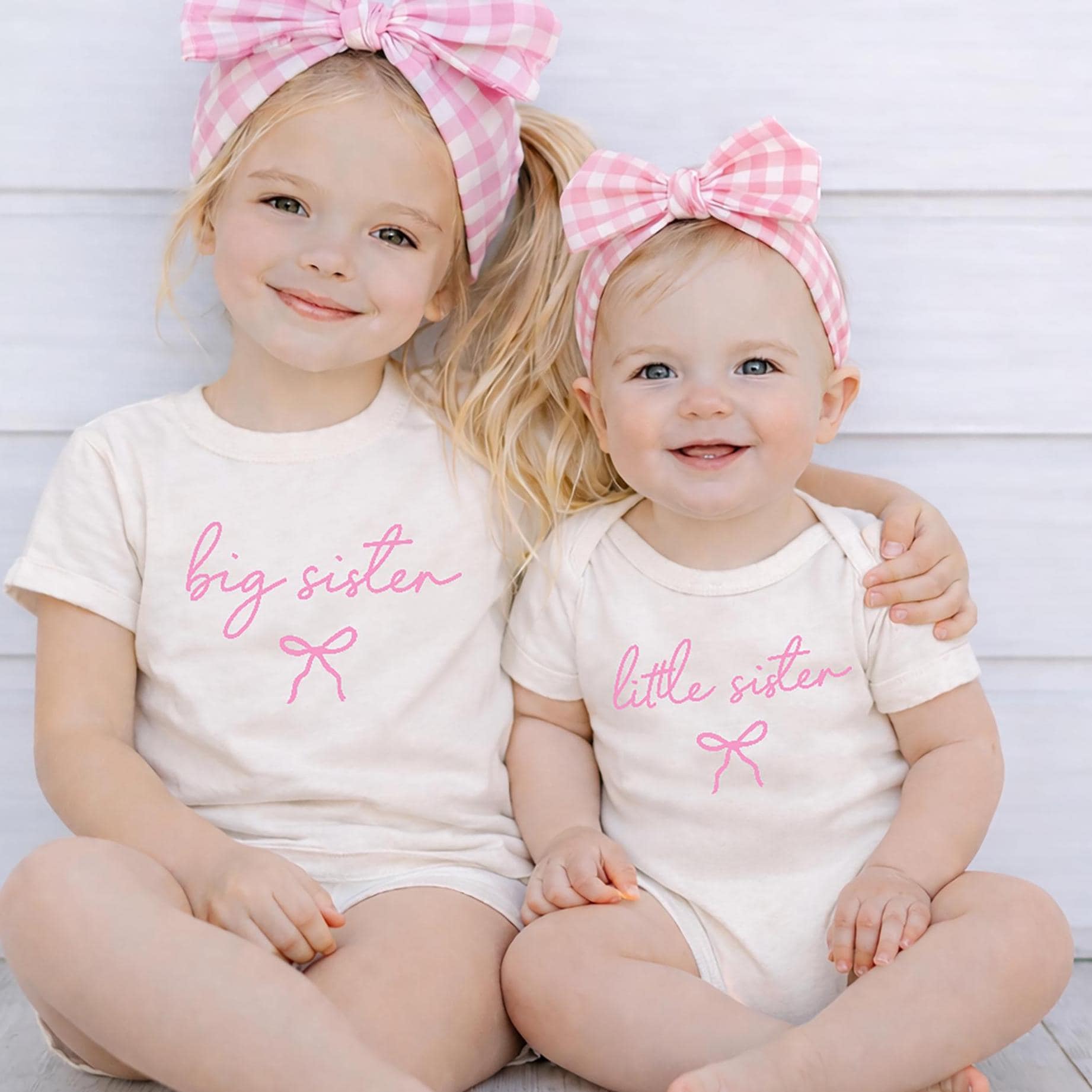 Winmany Set Abbinato Per Sorelle Maggiore E Piccola - Felpa Con Pantaloni Rosa, Ricamato, Autunno Inverno, 65% Cotone