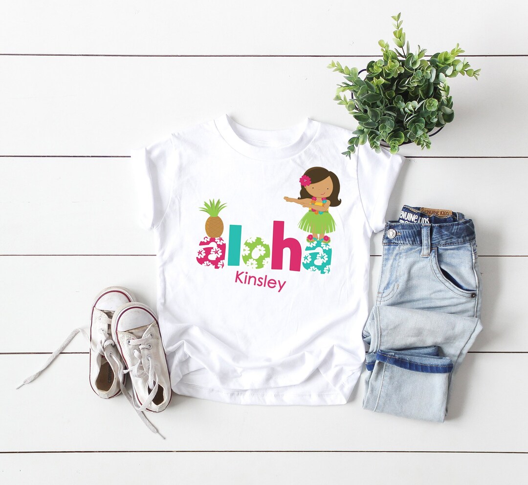 Luau Shirt , Personalized Luau Shirt for Girls , Personalized Luau ...